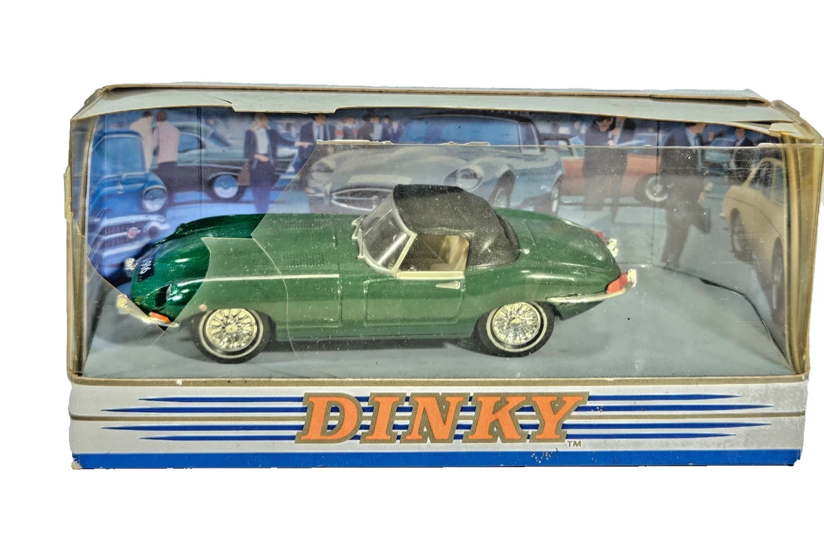 A boxed Dinky Toys No.157 green Jaguar XK120 Saloon, Nr M, box Ex plus