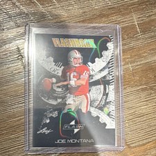 Leaf Flash Joe Montana Flashback 1/1 Pre-Production Proof Card Lot of 2