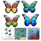 High Quality Metal Butterfly Ornament Yard 16.5x12.5cm 3D Crafts Garden