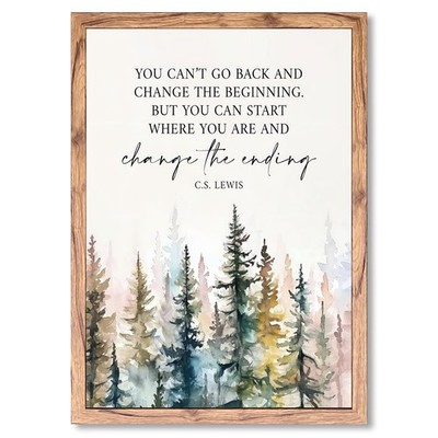 Motivational Office Wall Decor CS Lewis Quote Inspirational Wall Art Positive...