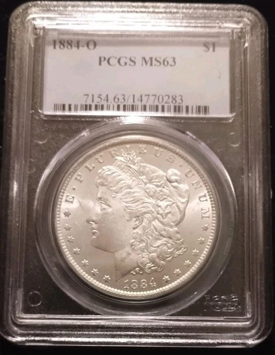 1884 O Morgan Silver Dollar PCGS MS63