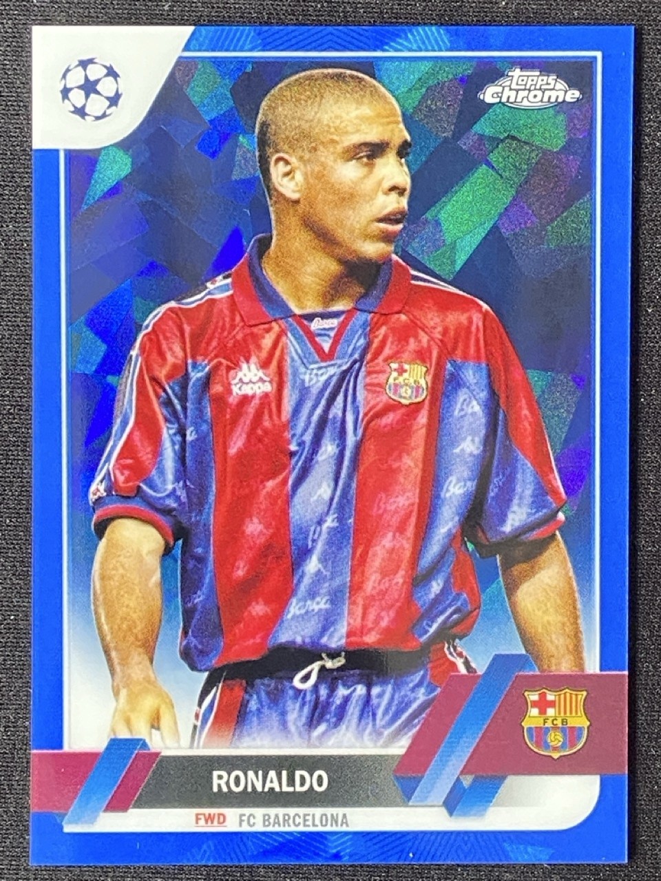 Ronaldo 2022-23 Topps Chrome Sapphire UCL Image Variation #9 -a view 1