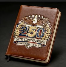 250th U.S. Anniversary Commemorative Notebook with Patriotic Journal