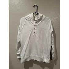 Sonoma Life  Style Women's Simple  Classic Button Front Hoodie Size L