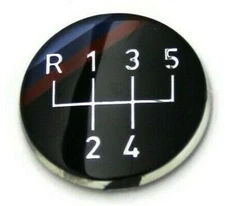 New Shift Knob Emblem with M Stripes For BMW 1984-1991 25-11-1-220-954 - OE Spec