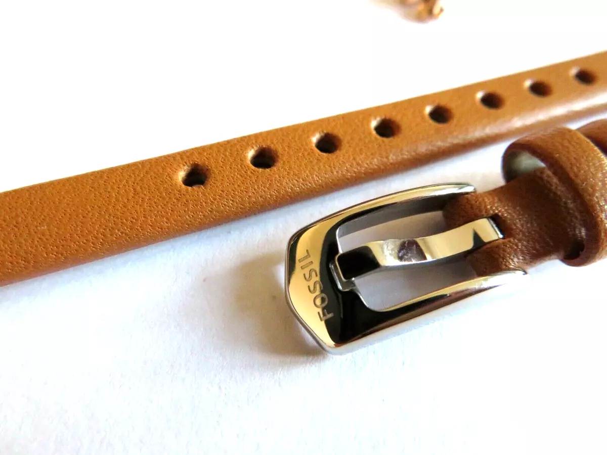 Fossil Original Spare Leather Strap ES4277 Watch Band Braun Brown