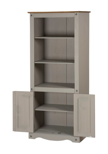 Corona Solid Pine furniture Grey Wax TV Sideboard Bookcase Coffee Table Nest - Picture 59 of 211