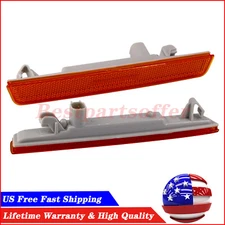 2x For 2015-2022 Dodge Challenger Front Bumper Reflector Side Marker Light Lamps