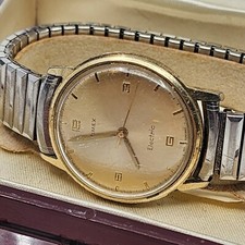Vintage Mens Timex Electric Watch W/ Original Box - For Parts Repair
