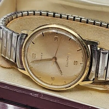 Vintage Mens Timex Electric Watch W/ Original Box - For Parts Repair