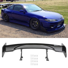 46 Gt-style Rear Trunk Wing Spoiler Matte Black Adjustable For Nissan Silvia