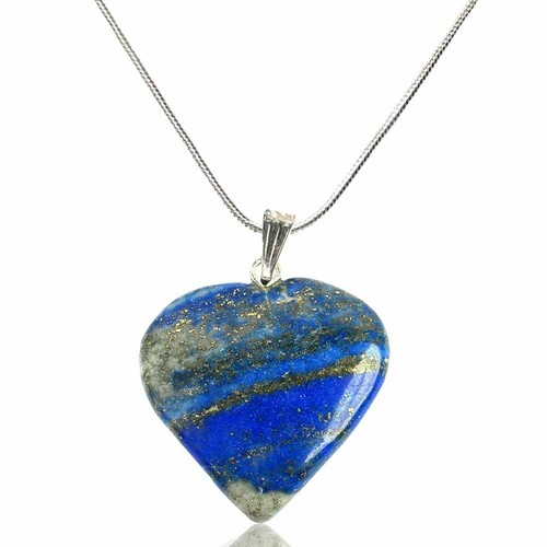 Chain Blue Heart Necklace Pendant | eBay