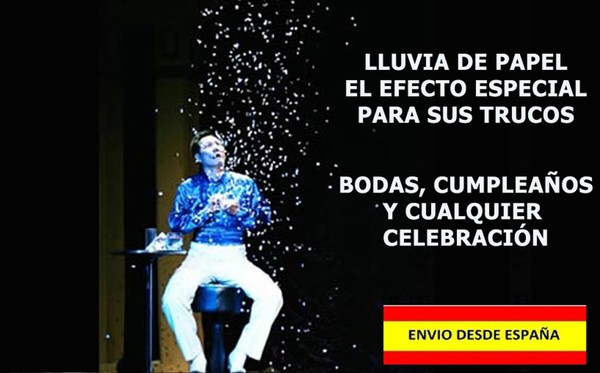 TRUCOS DE MAGIA FIESTAS BODA LLUVIA DE PAPEL LOTE DE 12 PZ CELEBRACIONES EFECTOS