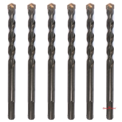 6PCS/Lot SDS Plus 7/16'' X6'' Rotary Hammer Concrete Masonry Drill Bit Carbide Tip
