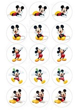 Edible Cupcake / Cookie ToppersMickey Mouse Pre cut Icing Sheet