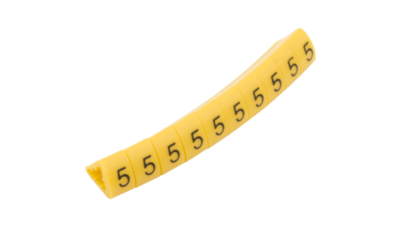 Wire marker OZ-2/5 yellow E04ZP-01020400600 /100pcs/ /T2UK