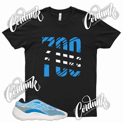 Black '' 700 '' Sneaker T Shirt to match YZ 700 Azareth v3 - Vanta Linen