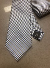 $59 NEW Silk Tie   Blue Abstract Classic  The...