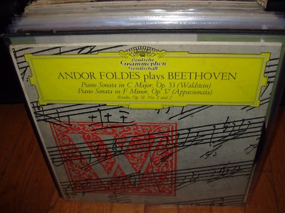 FOLDES / BEETHOVEN piano sonata c major / f minor ( classical ) dgg BIG TULIP
