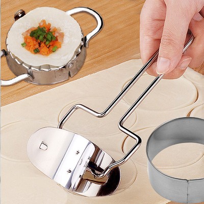 Stainless Steel Dumpling Maker Mould Press Meat Pie Pastry Dough Cutter Tool