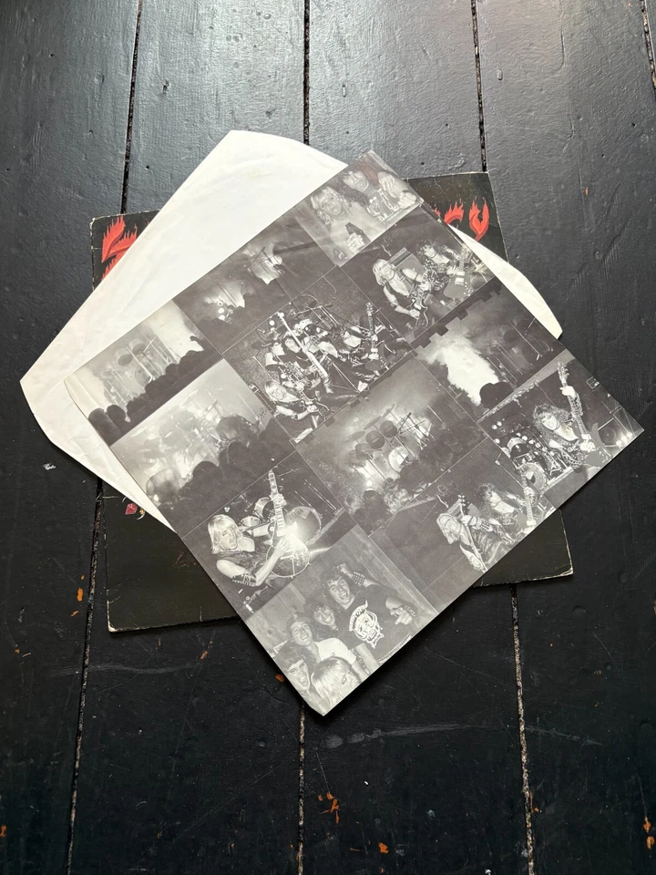 Slayer – Show No Mercy LP 1983 Metal Blade MBR 1013 Silver Label WITH INSERT - Image 3 of 4