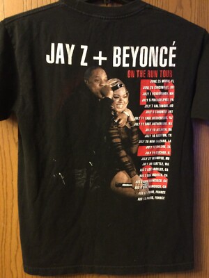 beyonce×JAYZ /on the run tour Tシャツ Jay Z & Beyonce - “On The Run” Tour. Black Shirt. No Tag. | eBay