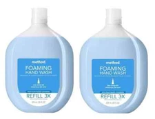 Foaming Hand Soap Refill, Sea Minerals Biodegradable Formula 28 Oz 2 Pack