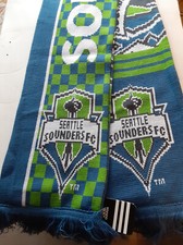New Vintage Seattle Sounders Adidas MLS Official Team Knit Scarf great gift