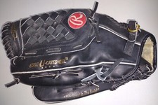 Black Leather Baseball Mitt Rawlings