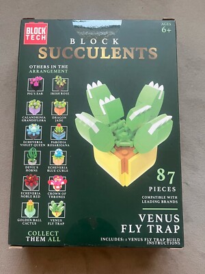 Block Succulents Venus Fly Trap 87 Pieces