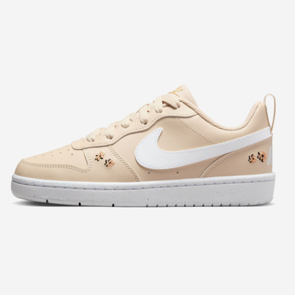 Кроссовки Nike Court Borough Low Recraft SE с цветочной вышивкой (FZ3136-100) Для больших детей