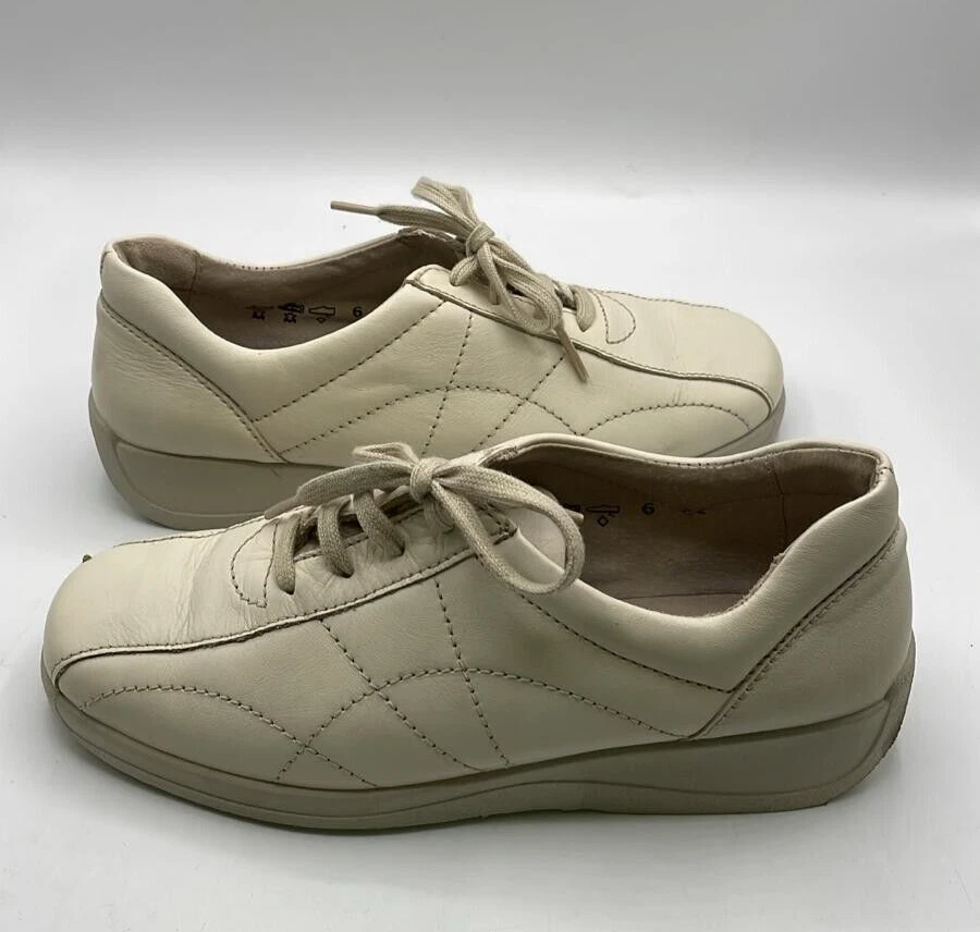 Zapatillas Mujer Rohde Cuero Auténtico Beige T.39 - Made in Germany Foto 2 de 4