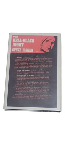 The Hell-Black Night By Steve Fisher 1970 First Edition Mystery Hardcover - Picture 2 of 2