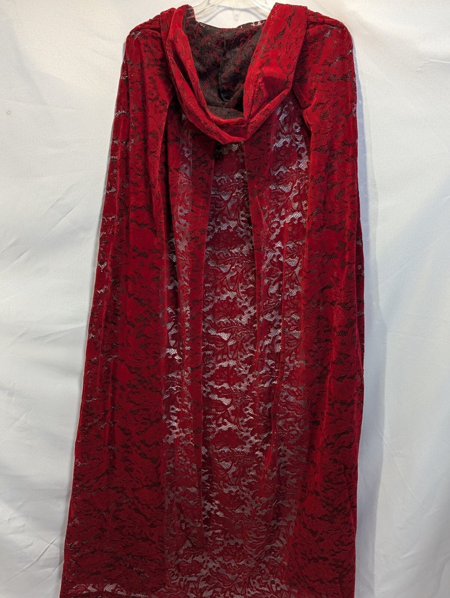 open lace back dress Luxury Red Beaded Corset Flowing Cape Sleeves Evening Dress SS349 Wine Red / 18