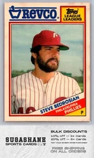 1988 Topps Revco League Leaders 11 Steve Bedrosian   Phillies  Baseball Card
