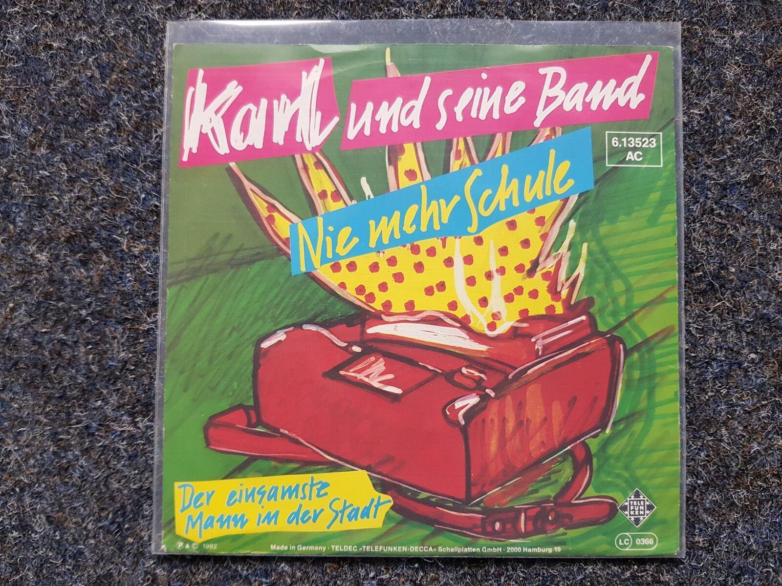 7"" Single Vinyl Karl und seine Band - Nie mehr Schule / Falco Coverversion