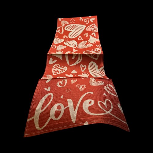 Valentine's Day Red Table Runner