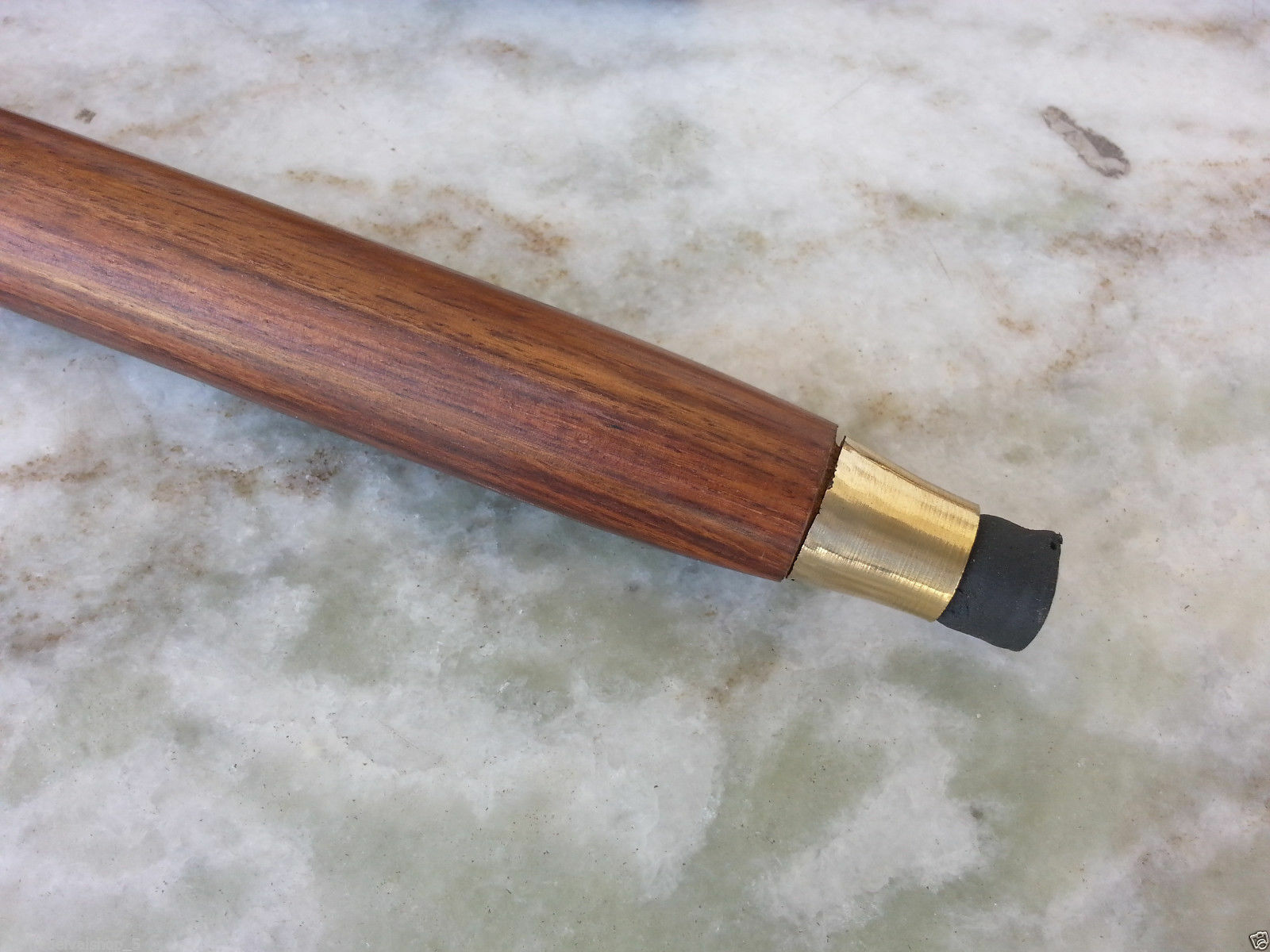 Vintage Solid Brass Leaf Head Handle Victorian Wa… - image 6