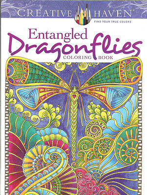 Entangled Dragonflies - A Creative Haven Adult Coloring Book -Dover Publications