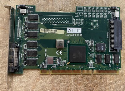 ATTO ExpressPCI UL2D Dual-Channel Ultra2 SCSI Host Adapter | eBay