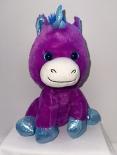 KellyToy 2021 Pegasus Unicorn Purple Blue Stuffed Animal Plush