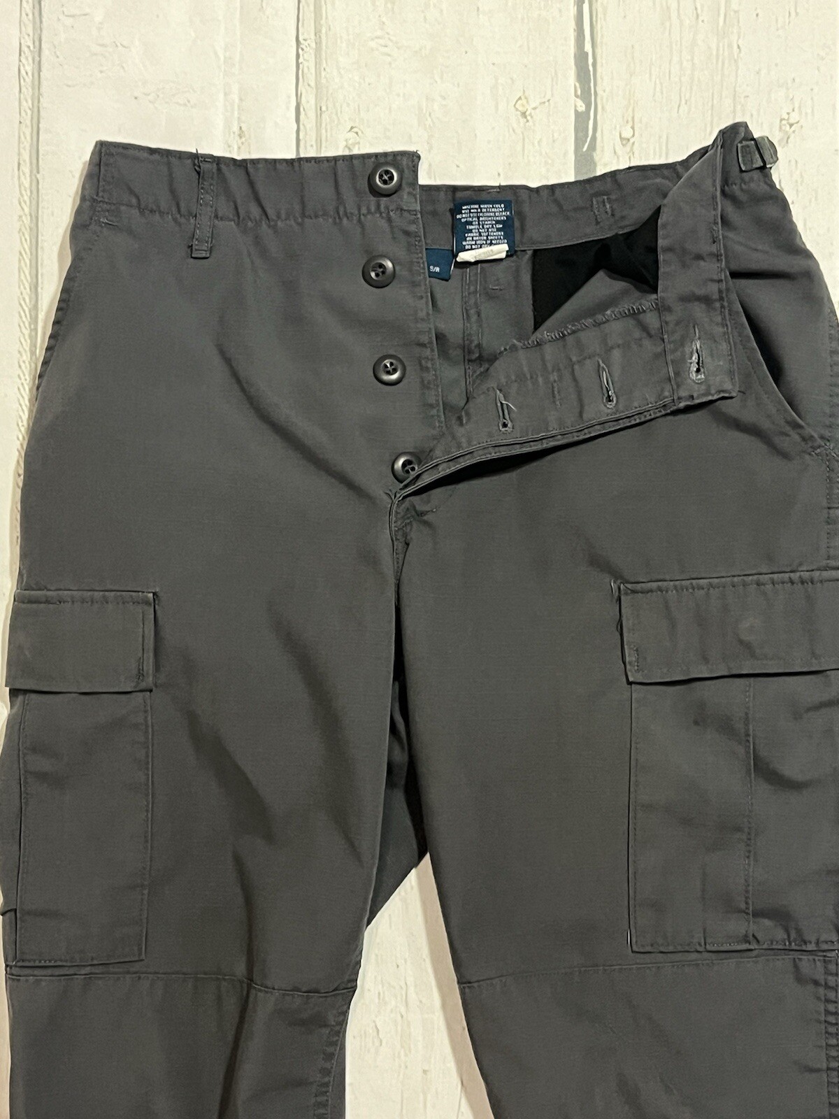 Mens Size Sm Gray Propper Public Safety Cargo Tactical Pants Adjustable Waist