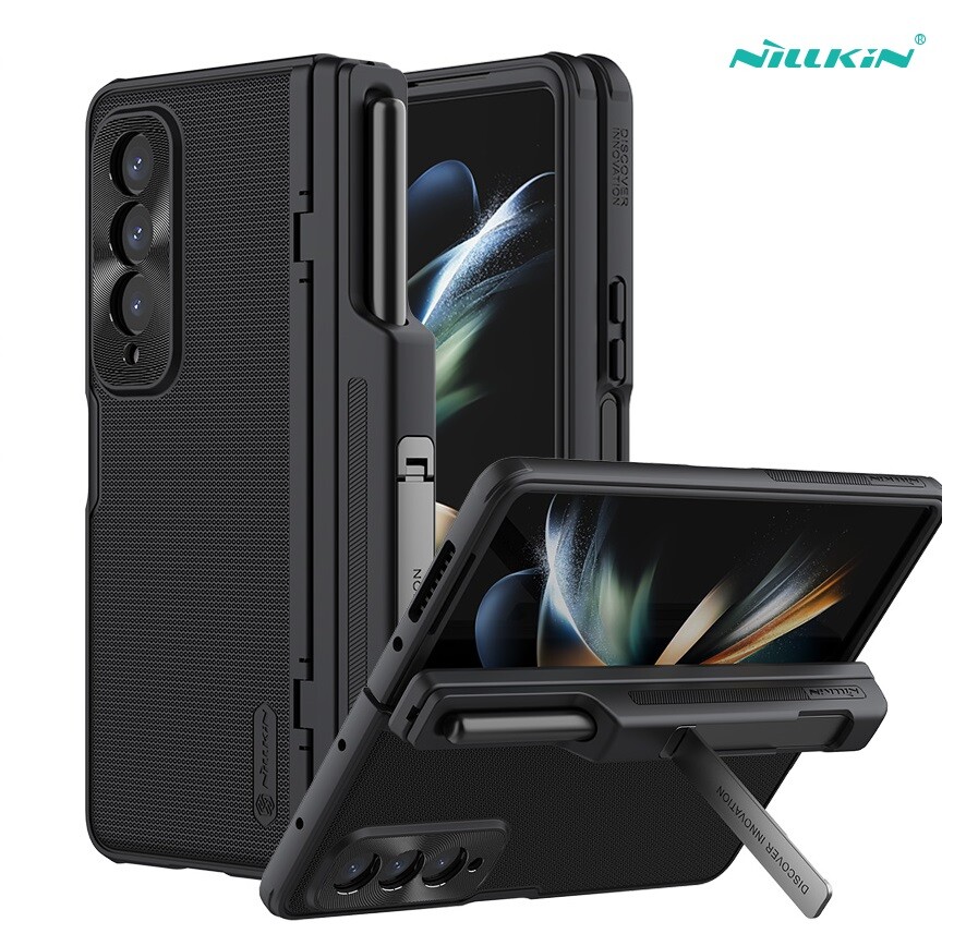 NILLKIN Frosted Lens Protector stand Back Case+S Pen Slot For