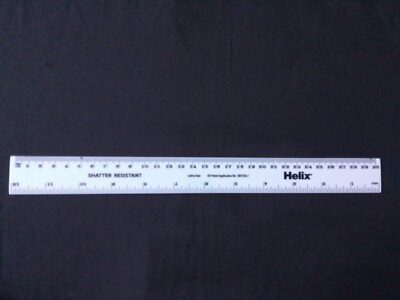 Helix First Ruler Helix School Ruler 30cm shatter resistant white | eBay UK
