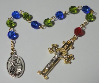 Handmade in the USA St Damien of Molokai One Decade Rosary - Infectious Diseases