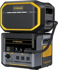 VTOMAN FlashSpeed 1500 Power Station With Extra Battery 3096Wh Solar Generator