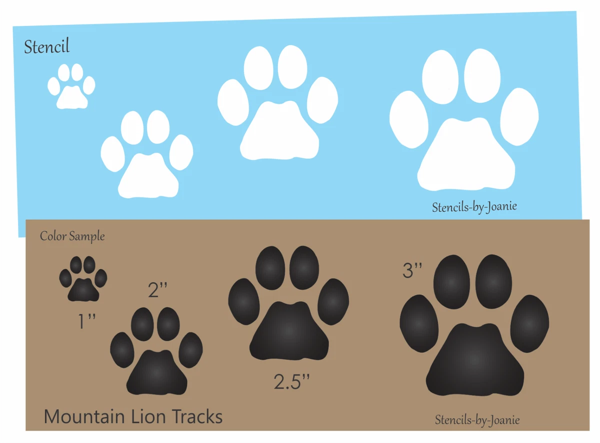 Mountain Lion Paw Print Tattoo