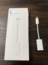 GENUINE Apple USB-C to Lightning Adapter MUQX3AM/A A2868 PREOWNED!