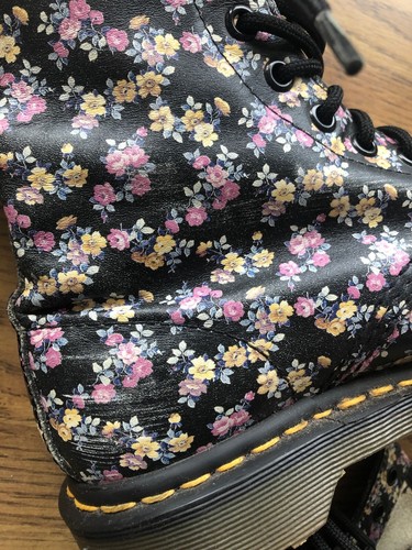 Dr Doc Martens 1460 Floral Clemency Boots Womens Size 6.5 US ( 37) - Picture 7 of 10