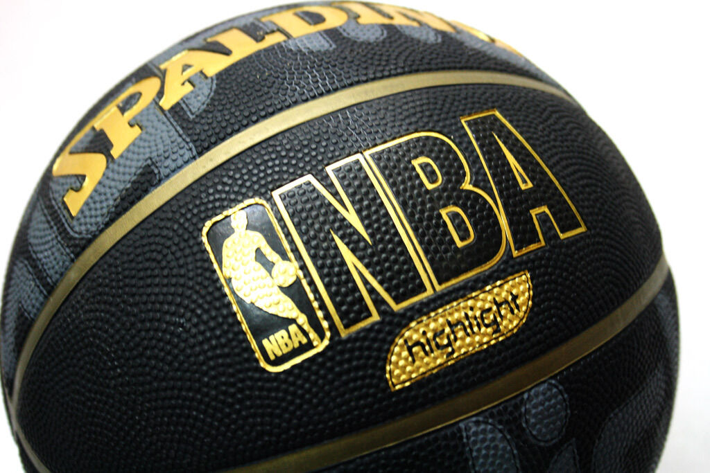 Bola Basquete Nba Highlight Gold Oficial Spalding Tamanho 7